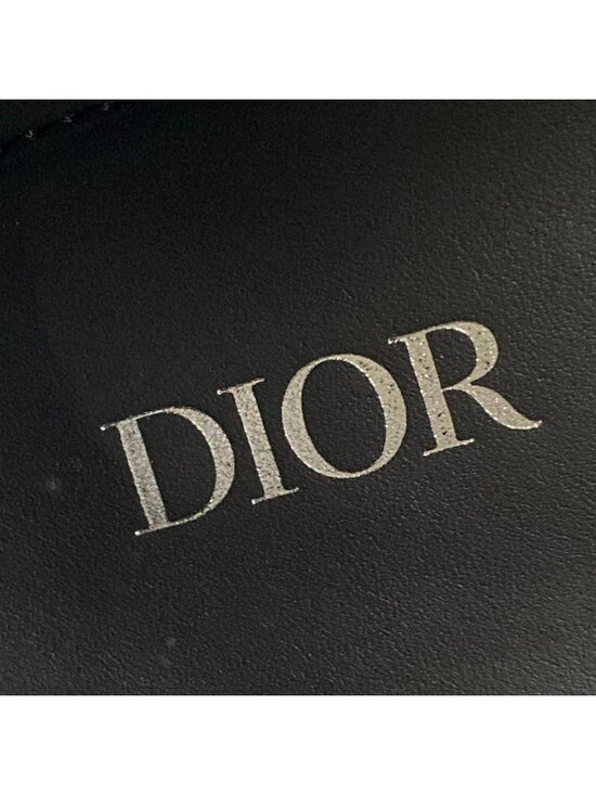 Dior Loafers 40 CD Diamond Leather Black Gold main image 7